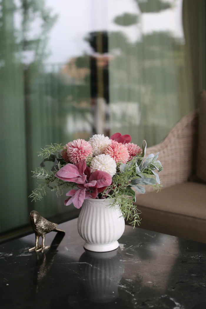 Whimsy Dandelion Bouquet in Vase