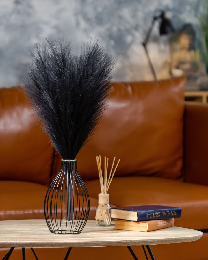 FAUX PAMPAS GRASS - Black