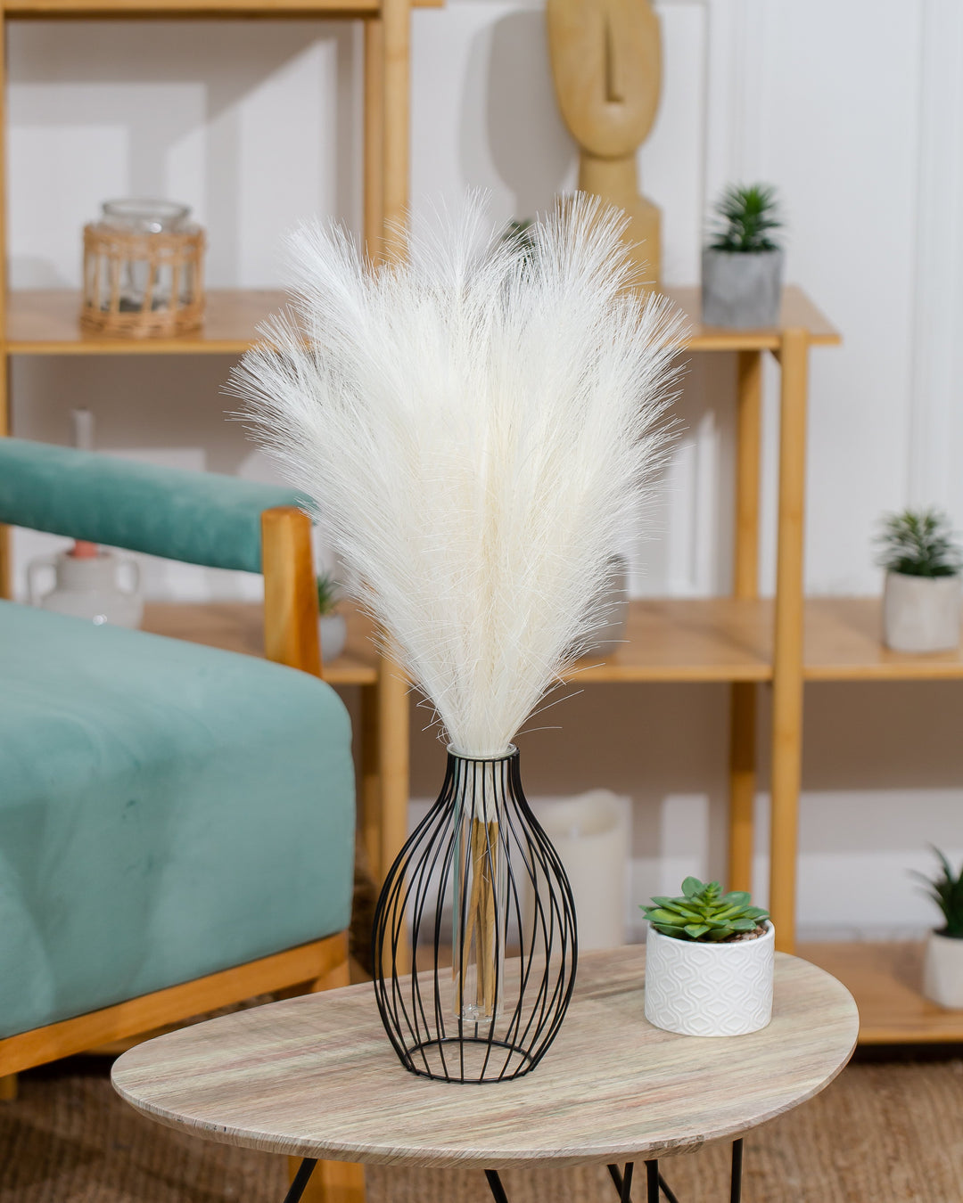 FAUX PAMPAS GRASS - Black