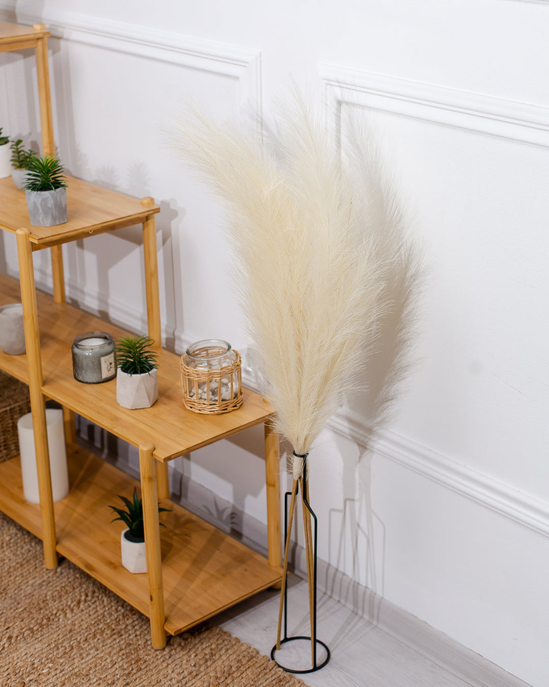 FAUX PAMPAS GRASS - Black